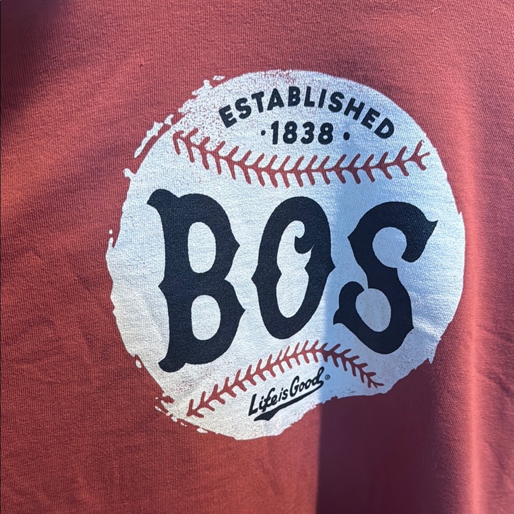 Life is Good Crusher Boston Tee. Size Large - Picture 3 of 6